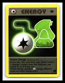 💥 Pokemon 1st Edition Team Rocket (2000) - Potion Energy 82/82 Vintage Card - Image 1