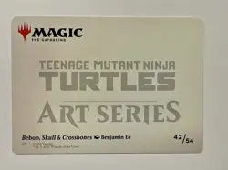 Bebop, Skull & Crossbones Art Card (Gold-Stamped Signature) 42/54 MTG TMNT NM - Image 2