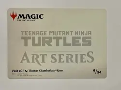 Pain 101 Art Card (Gold-Stamped Signature) Art Series: Teenage Mutant Ninja... - Image 2
