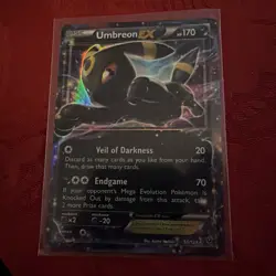 Pokemon Umbreon EX 55/124 Fates Collide Ultra Rare Holo English 2016 Card - Image 1
