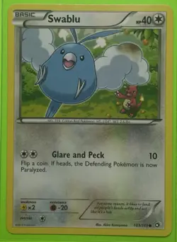 Swablu #103/113 Legendary Treasures Common Pokemon Card LP - Image 1