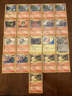 Pokemon TCG EX Delta Species Lot 21 Cards Horsea Bagon Larvitar Kirlia Feebas - Image 1