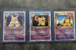 Alakazam, Kadabra, Abra Legendary Collection Reverse Holo Set - Pokemon Cards - Image 1