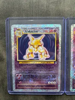 Alakazam, Kadabra, Abra Legendary Collection Reverse Holo Set - Pokemon Cards - Image 2