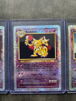Alakazam, Kadabra, Abra Legendary Collection Reverse Holo Set - Pokemon Cards - Image 5