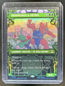 2026 MTG Magic the Gathering Groundchuck & Dirtbag TMNT Foil Rare #0238 - Image 1