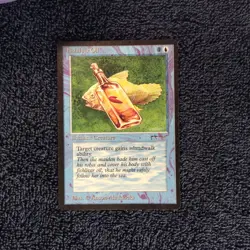 FISHLIVER OIL (dark) Arabian Nights) common Magic the Gathering Unplayed NM - Image 4