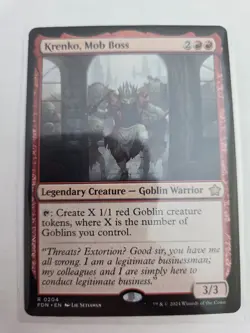 mtg, Krenko, Mob Boss Foundations Regular NM - Image 1