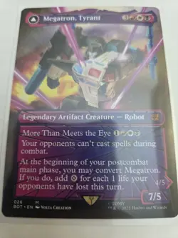 mtg, Megatron, Tyrant (Shattered Glass) Transformers Regular NM - Image 1