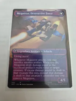 mtg, Megatron, Tyrant (Shattered Glass) Transformers Regular NM - Image 2