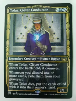 MTG Toluz, Clever Conductor Streets of New Capenna 336 Regular Rare. - Image 2