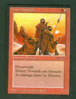 DESERT NOMADS Arabian Nights common Magic the Gathering Unplayed Near Mint - Image 1