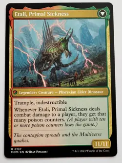 MTG Etali, Primal Conqueror / Etali, Primal Sickness [March of the Machine] NM - Image 2