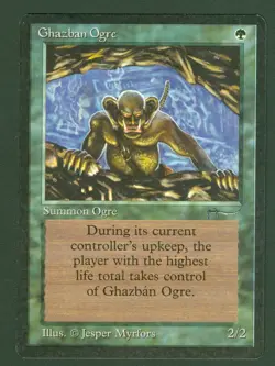 GHAZBAN ORGE Arabian Nights common Magic the Gathering Unplayed Near Mint - Image 1