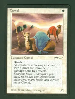 CAMEL Arabian Nights common Magic the Gathering Unplayed Near Mint - Image 1