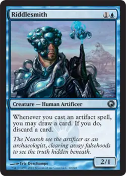 1x Riddlesmith - Foil Light Play, English Scars of Mirrodin MTG Magic - Image 1