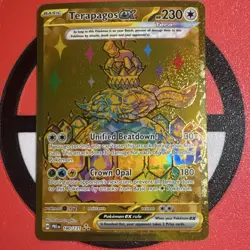 Pokemon TCG Terapagos EX 180/131 Holo Hyper Rare Card 230HP Prismatic Evolutions - Image 1