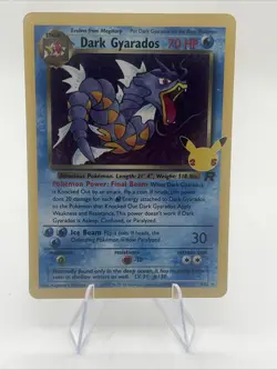 Pokemon Dark Gyarados Holo TCG Card Celebrations Classic Collection 8/82 - Image 1