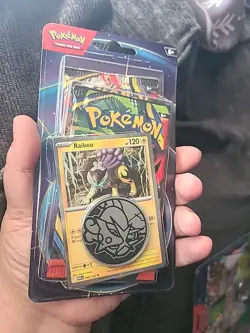 Pokemon Raikou Blister Pack with Foil Promo Card, Coin & 2 Booster Packs - Image 1