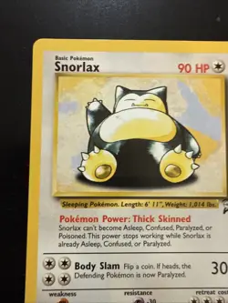 Pokemon TCG Snorlax Base Set 2 30/130 Regular Rare LP. - Image 2