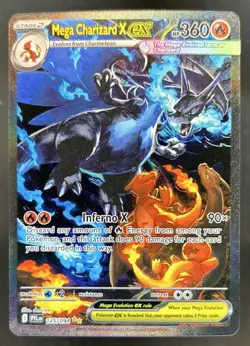 2025 Pokemon PFL Mega Charizard X ex Special Illustration Rare #125/094 - Image 1