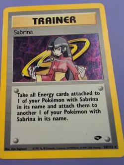 Sabrina Trainer Gym Challenge Holo 20/132 Pokemon Card 2000 TCG WOTC - Image 1