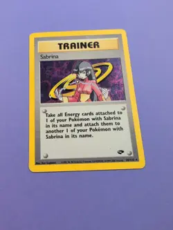Sabrina Trainer Gym Challenge Holo 20/132 Pokemon Card 2000 TCG WOTC - Image 2