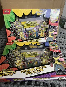 Pokemon Ascended Heroes Premium Poster Collection Lucario LOT OF 2 - Image 1