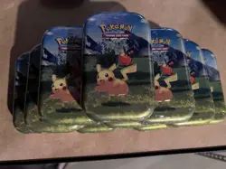 Pokemon Pikachu 10x Mega Evolution-Ascended Heroes factory sealed tins. - Image 1