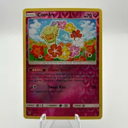 Pokemon SM - Guardians Rising Holo Rare Comfey #93/145 Reverse Holo NM - Image 1
