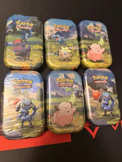 Lot Of 6 Pokemon Ascended Heroes Tins! - Image 1