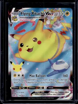 2021 Pokemon SWSH Celebrations Flying Pikachu VM Full Art #007/025 - Image 1