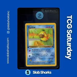 1999 POKEMON FOSSIL 1ST EDITION #53/62 PSYDUCK - Image 1