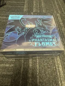Pokemon ETB Mega Evolution Phantasmal Flames Sealed Elite Trainer Box New TCG - Image 1
