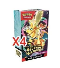 PRESALE Pokemon TCG Mega Evolution Ascended Heroes Booster Bundle X4 SHIPS 4/24 - Image 1