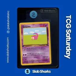 1999 POKEMON FOSSIL 1ST EDITION #55/62 SLOWPOKE - Image 1