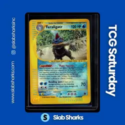 2002 POKEMON EXPEDITION SET #12/165 FERALIGATR REVERSE HOLO - Image 1