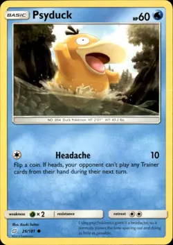 Psyduck 26/181 Common Team Up Pokemon NM - Image 1