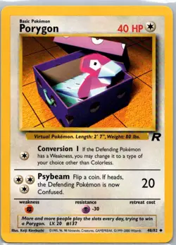 Pokemon TCG Porygon 48/82 Team Rocket NM - Image 1