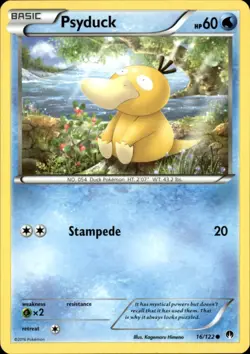 Psyduck 16/122 Common BREAKpoint Pokemon NM - Image 1