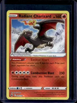 2023 Pokemon SWSH Crown Zenith Radiant Charizard #020/159 - Image 1