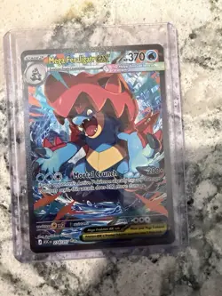 Pokemon TCG Mega Feraligatr EX 274/217 370 HP Mega Evolution Rare Water - Image 1