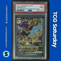 2024 POKEMON SV BS PROMO SHROUDED FABLE SP ILLUS. COLL. #132 GRENINJA EX PSA 9 - Image 1