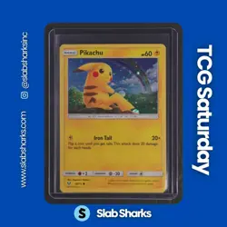 2017 POKEMON SHINING LEGENDS PIKACHU COSMOS HOLO #28/73 - Image 1
