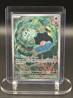 Pokemon TCG Clamperl Destined Rivals IR Full Art Holo 195/182 Eng NM - Image 1