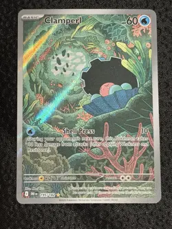 Pokemon TCG Clamperl Destined Rivals IR Full Art Holo 195/182 Eng NM - Image 3