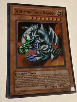 Yugioh Blue-Eyes Toon Dragon DB1-EN066 Super Rare NM - Image 1