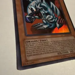 Yugioh Blue-Eyes Toon Dragon DB1-EN066 Super Rare NM - Image 3