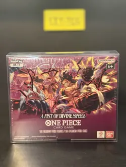 ⚡One Piece OP-11 A Fist of Divine Speed English Sealed Booster Box W Case - Image 1
