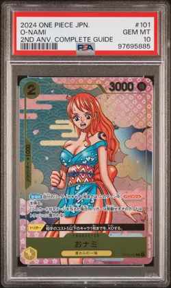 2024 ONE PIECE JPN PROMOS #101 O-NAMI PSA 10 - Image 1
